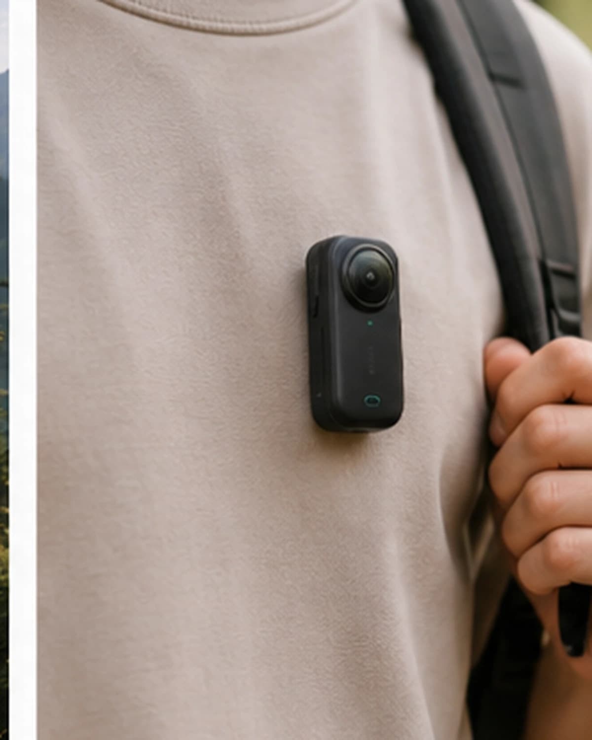 Tiny hands-free camera clipped for point-of-view shooting